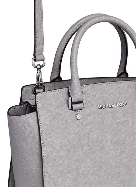 michael kors selma medium satchelgrey